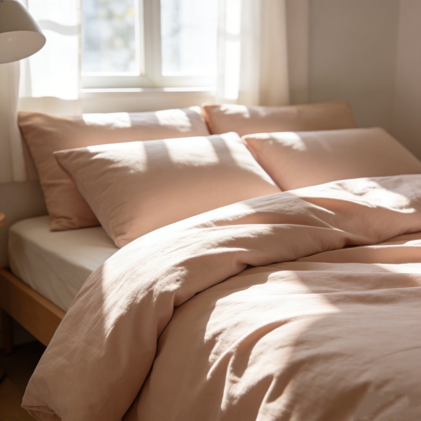 Soft Milk Tea Color Bedding Set